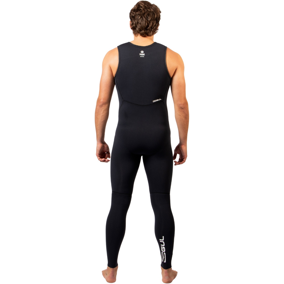 2026 Gul Mens Response Natur 3mm Long John Wetsuit RE4313-BKBK - Black